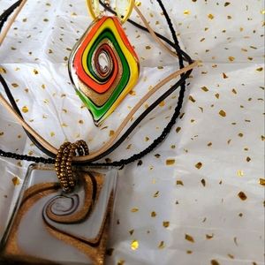 Diachroic Glass pendants    ☆●☆● FREE with purchase ●☆●☆or